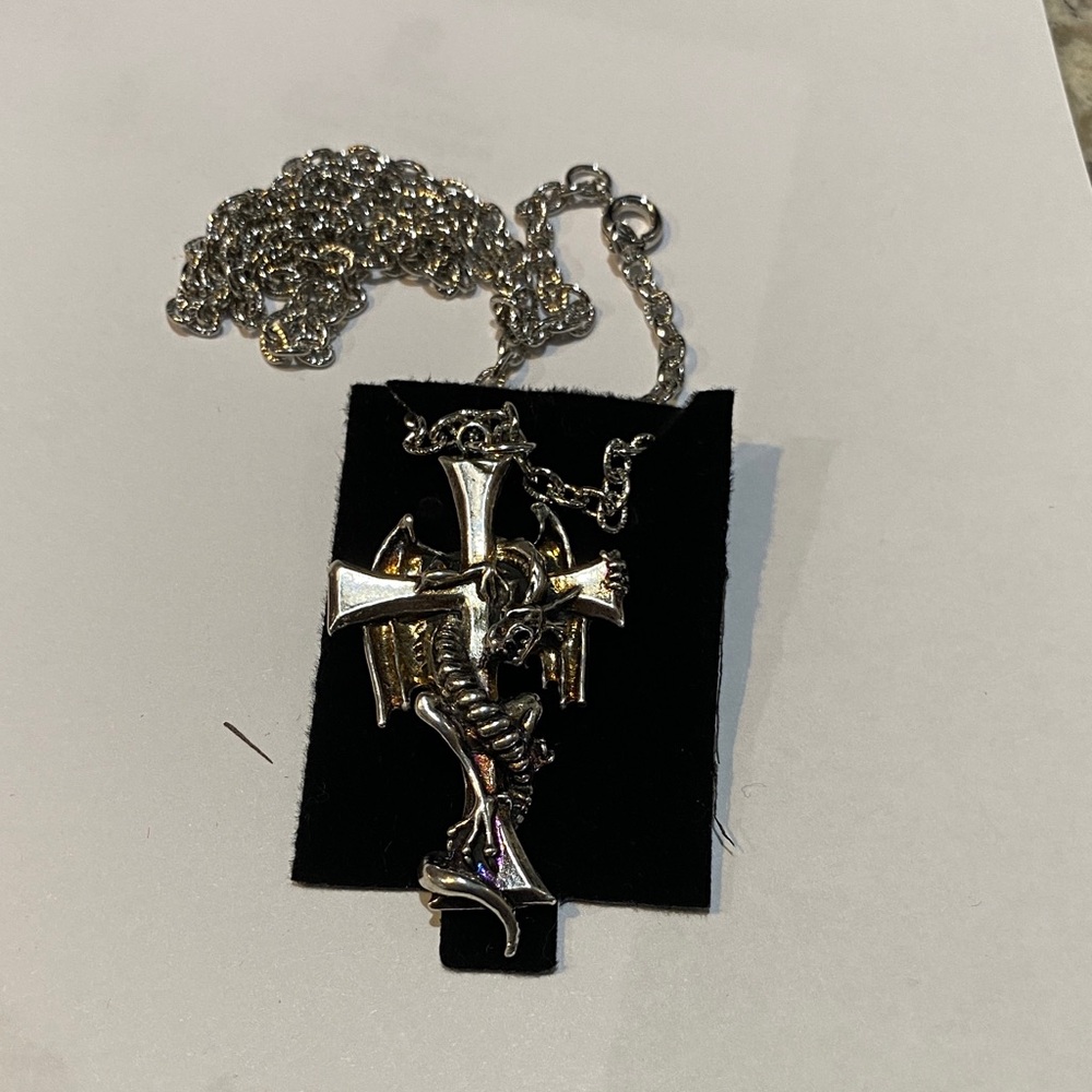 Silver Viking Cross Necklace